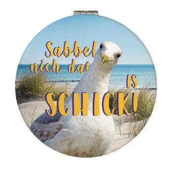 73000006 - Taschenspiegel "Möwe sabbel nich schick"