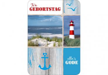 DK-KUE038 - Doppelkarte "To´n Gebortstag ... alln´s Gode"