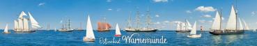 HRO038-PK - Panoramakarte Warnemünde „Segelschiffe“