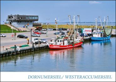 PK-DOR003 - Postkarte Dornumersiel/Westeraccumersiel Hafen