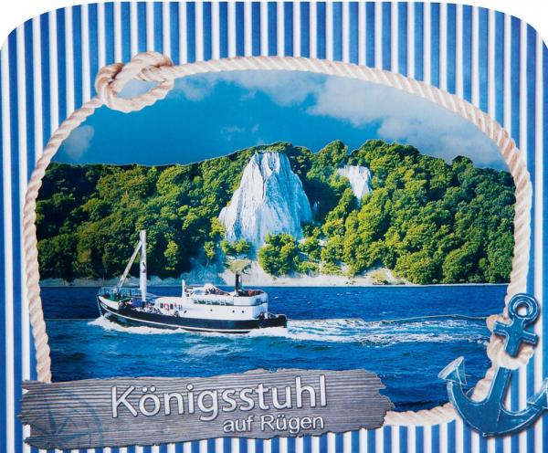 0682 - 3D Grußkarte Königstuhl auf Rügen"