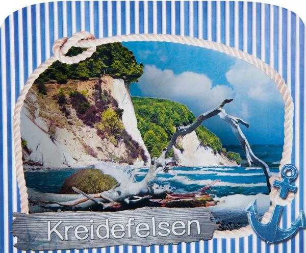 0683 - 3D Grußkarte "Kreidefelsen"