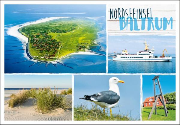 20033502 - Editionspostkarte Nordsee „Baltrum“ Vielmotiv