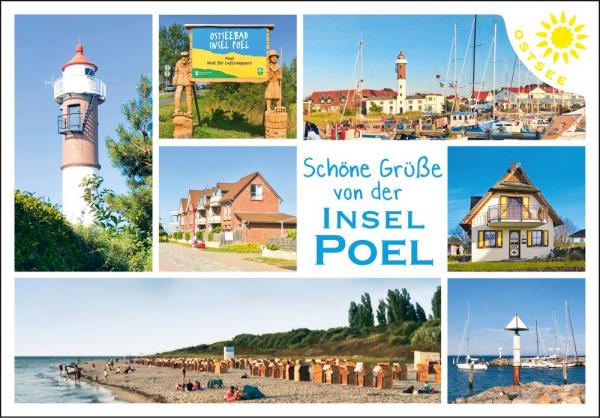 25010908 - Editions – PK “Insel Poel” quer Vielmotiv