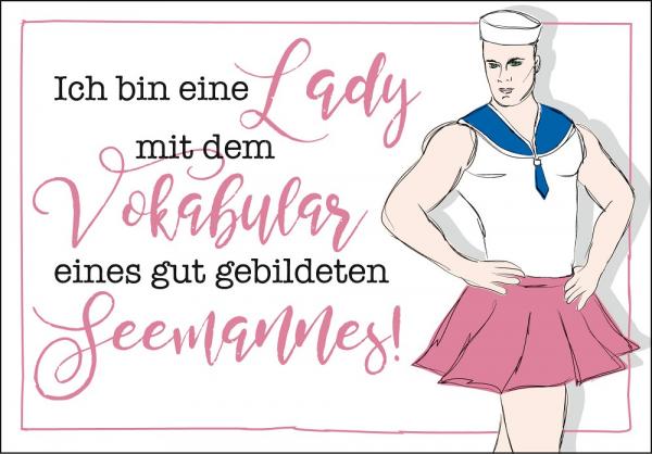 25025509 - Editions - PK Typisch Norden „Lady mit dem Vokabular eines