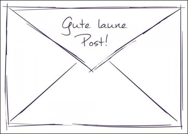 25026029 - Postkarte Küsten Gesabbel „Gute Laune Post!“