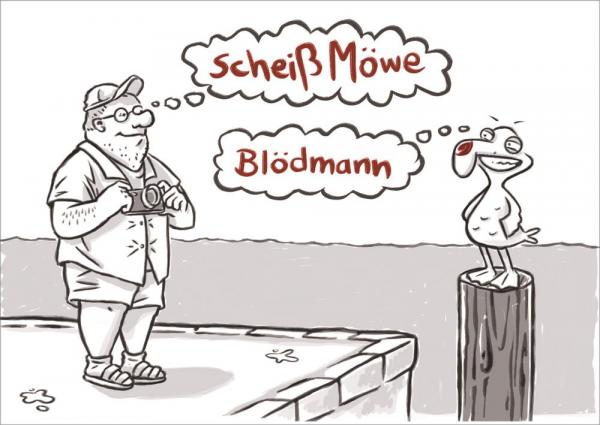 25028009 - Postkarte Norbert "Blödmann"