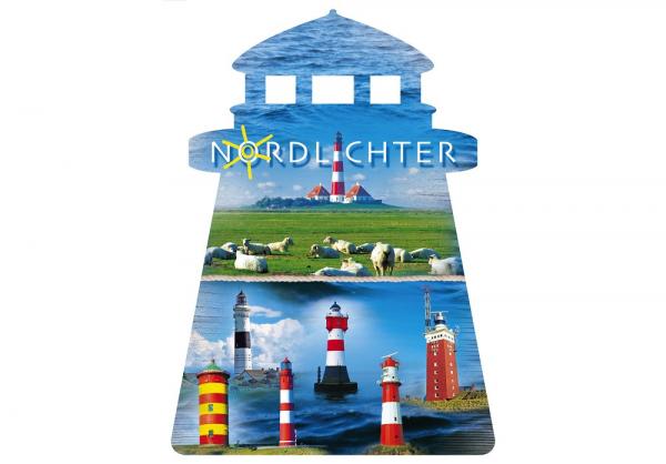 25031021 - Formpostkarte Leuchtturm Nordlichter