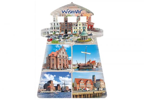 25032527 - Formpostkarte Leuchtturm „Wismar“ Vielmotiv