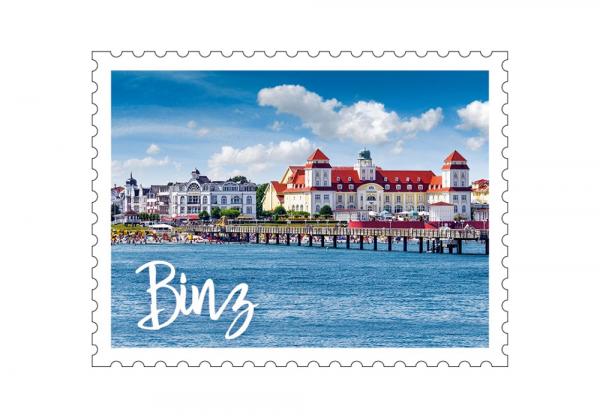 51050274 - Formmagnet Briefmarke „Binz“