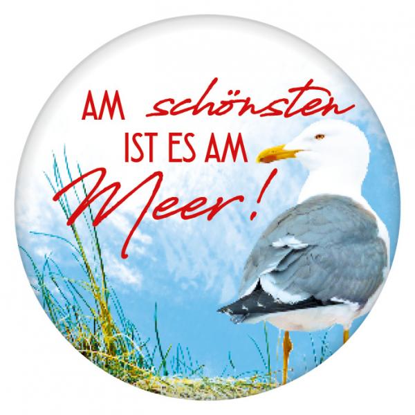 51054006 - Button Magnet "Am schönsten ist es am Meer"