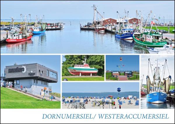 PK-DOR002 - Postkarte Dornumersiel/Westeraccumersiel Vielmotiv