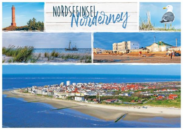 PK-NOR022 - Postkarte Norderney Vielmotiv