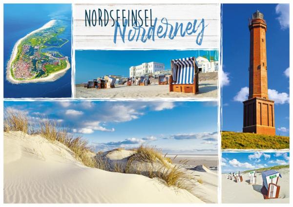 PK-NOR023 - Postkarte Norderney Vielmotiv