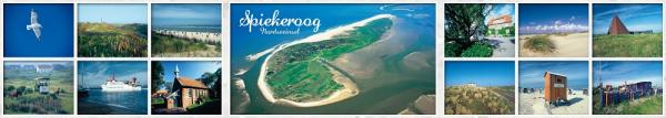 SPI008-PK - Panoramakarte Spiekeroog